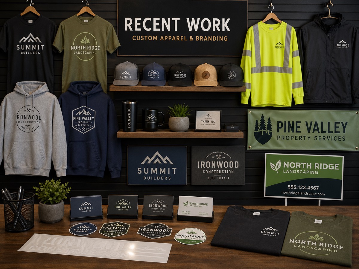 Recent Work Custom Apparel and Branding Greensboro